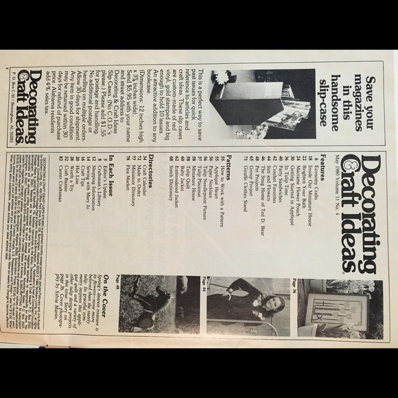 1980s craft magazine with quilt, macramé, crochet & woodworking plans - Picture 9 of 10